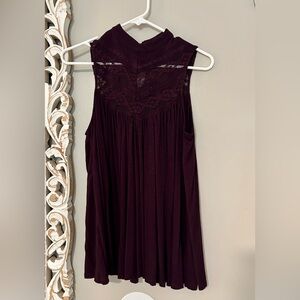 Deletta lacy top in purple